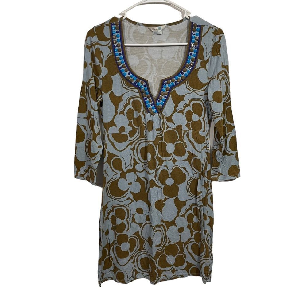 Boden Patterned Long Sleeve Midi Dress